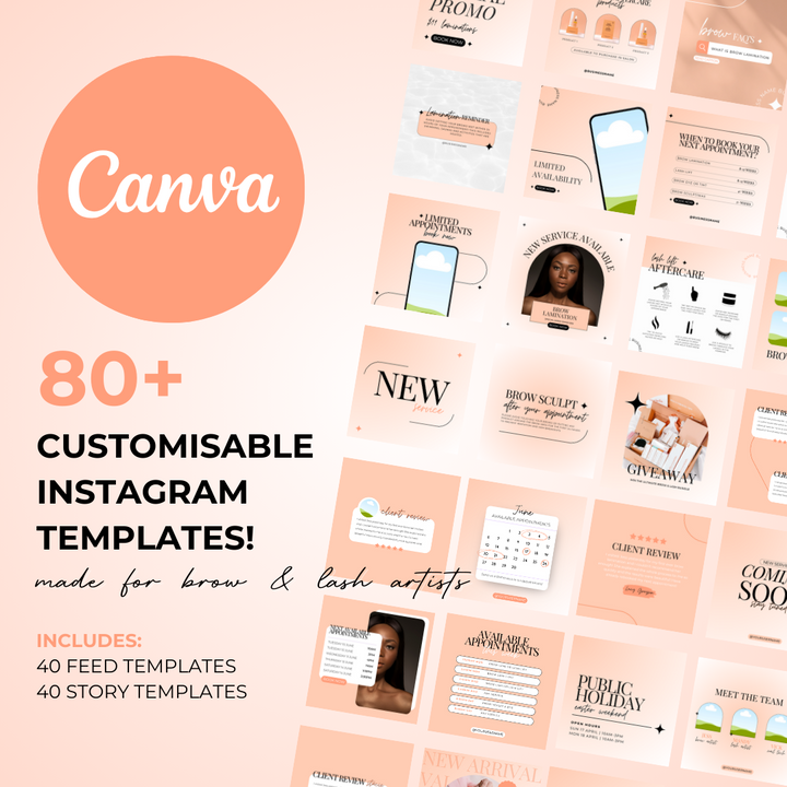 Bella Beauty Pro - Customisable Instagram Templates (80 Templates)