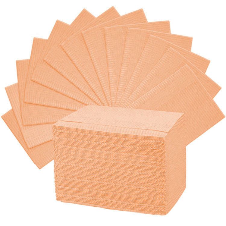 ORANGE Disposable Dental Bibs (125PCS)