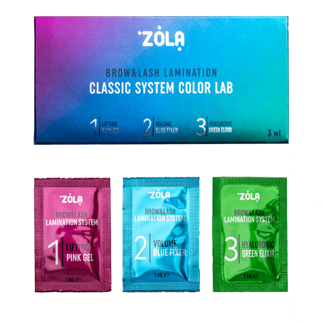 Zola - Color Lab Brow Lamination & Lash Lift - Sample Sachet Kit (3 x 1ml)