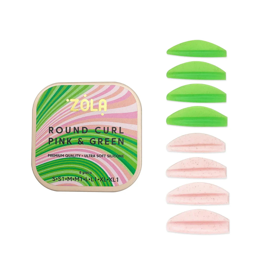 Zola - Lash Lift Shields - Round Curl (Pink & Green 8 Sizes)