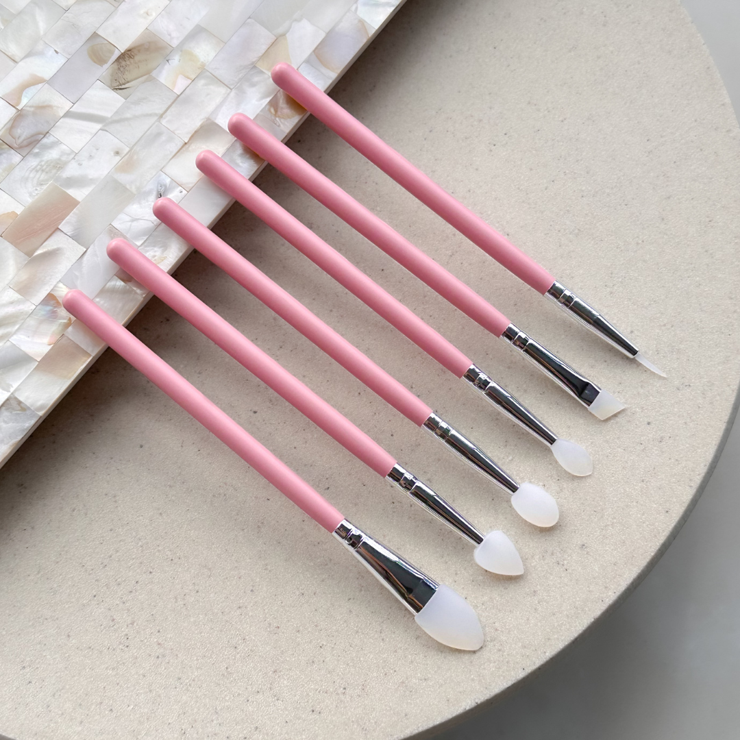 Silicone Brushes for Brow & Lashes (6pc Set)
