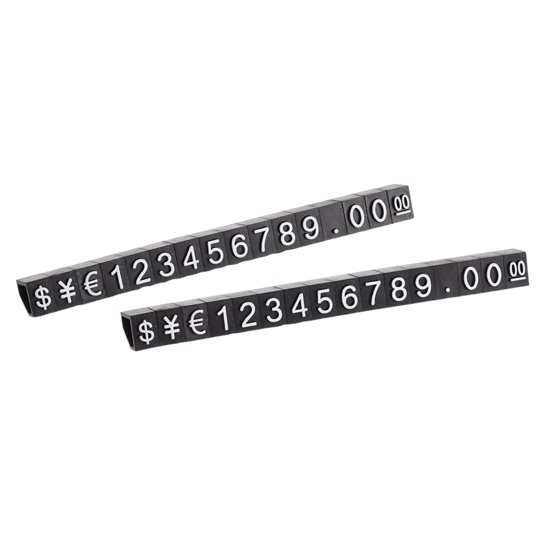 Retail Acrylic Price Display Blocks (10 Sets)