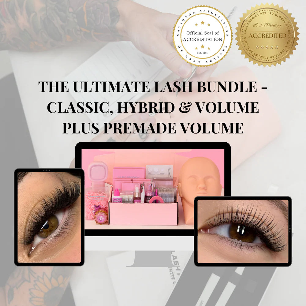 Lash Prodigy - Handmade Hybrid & Russian Volume (3D - 10D) Lash Extension Course