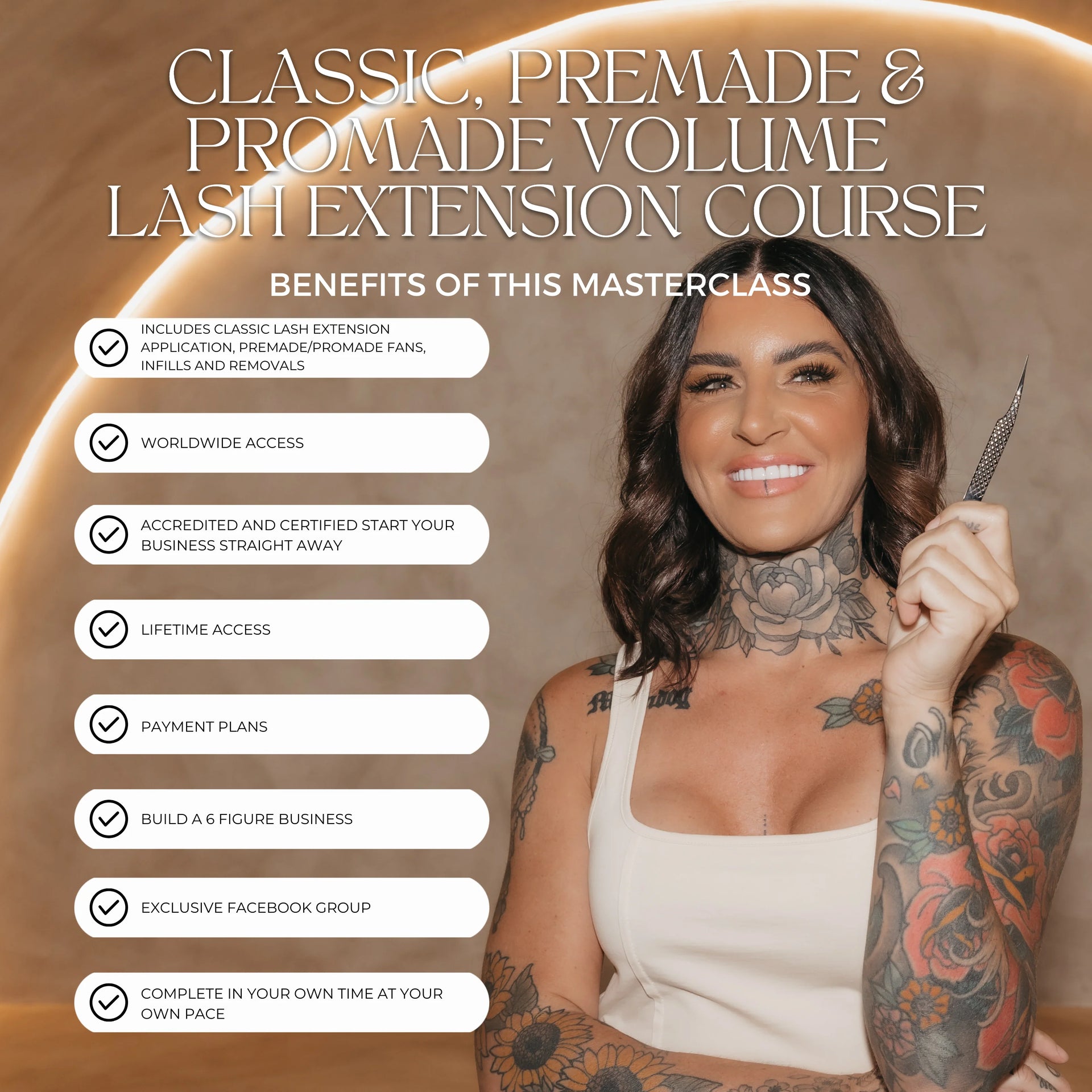 Lash Prodigy - Classic, Premade & Promade Volume Lash Extension Course