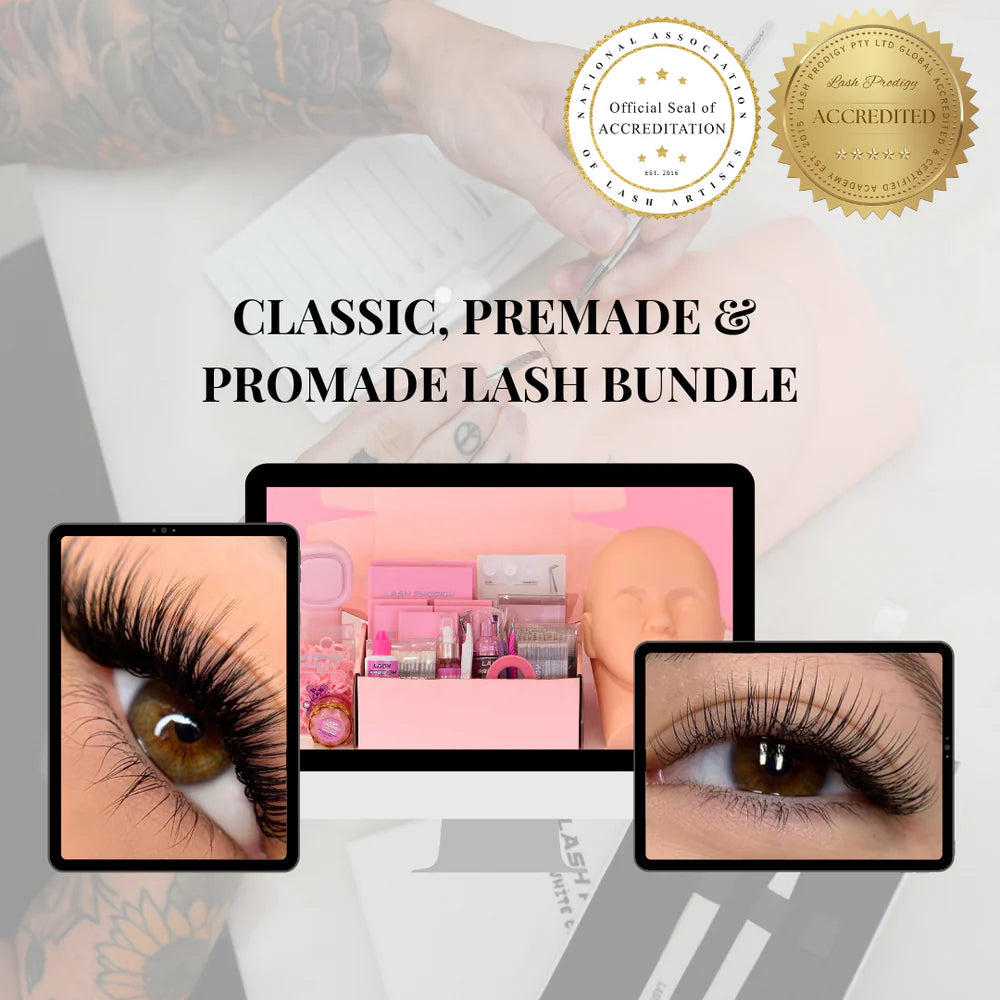 Lash Prodigy - Classic, Premade & Promade Volume Lash Extension Course