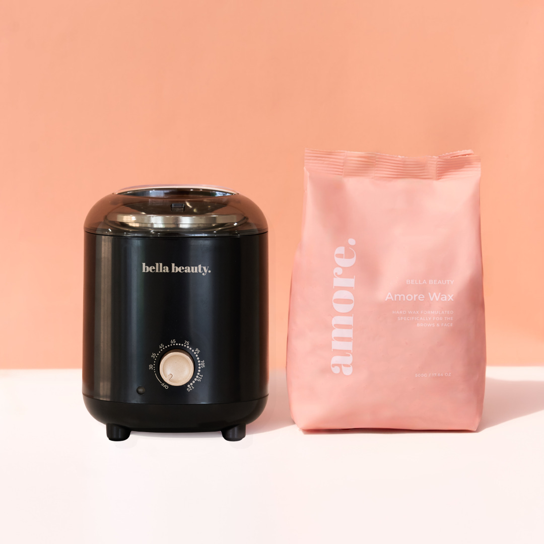Bella Beauty Pro - Amore Wax 500g + 200ml Wax Heater Set (Black)