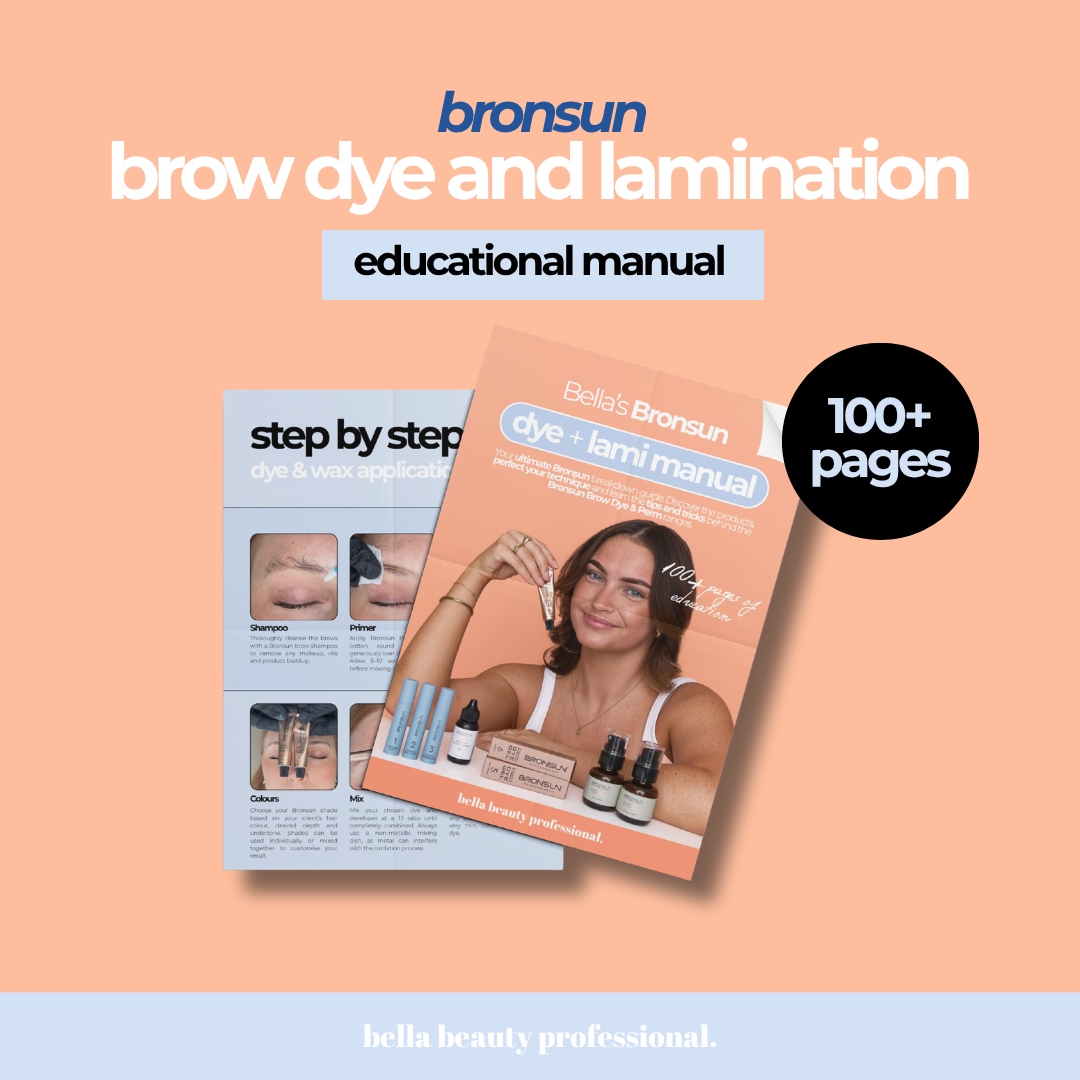 Bella Beauty Pro - Bella's Bronsun Hybrid Dye & Brow Perm Lamination Manual