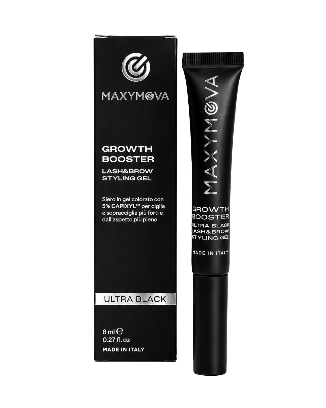 Maxymova - Growth Booster - Lash & Brow Styling Serum - Ultra Black