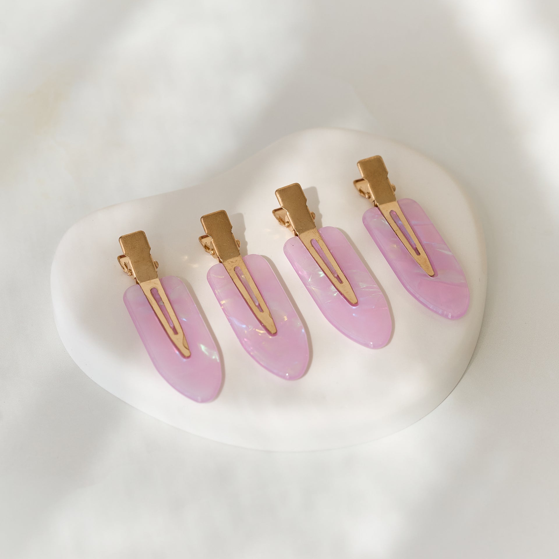 Flat Hair Clips (4 Pack) - Choose Colour