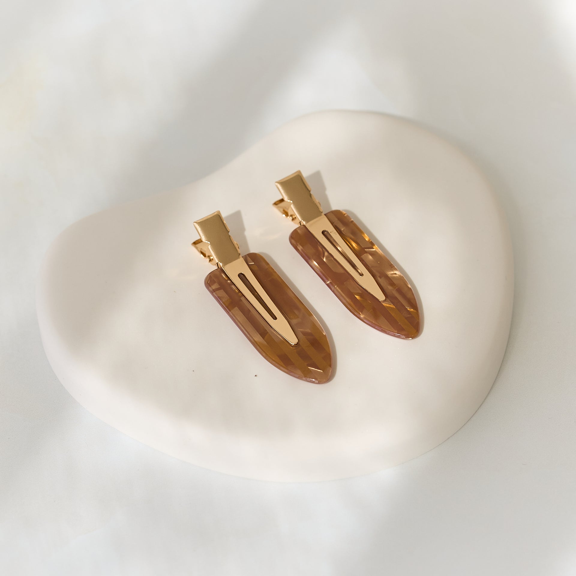 Flat Hair Clips (2 Pack) - Choose Colour