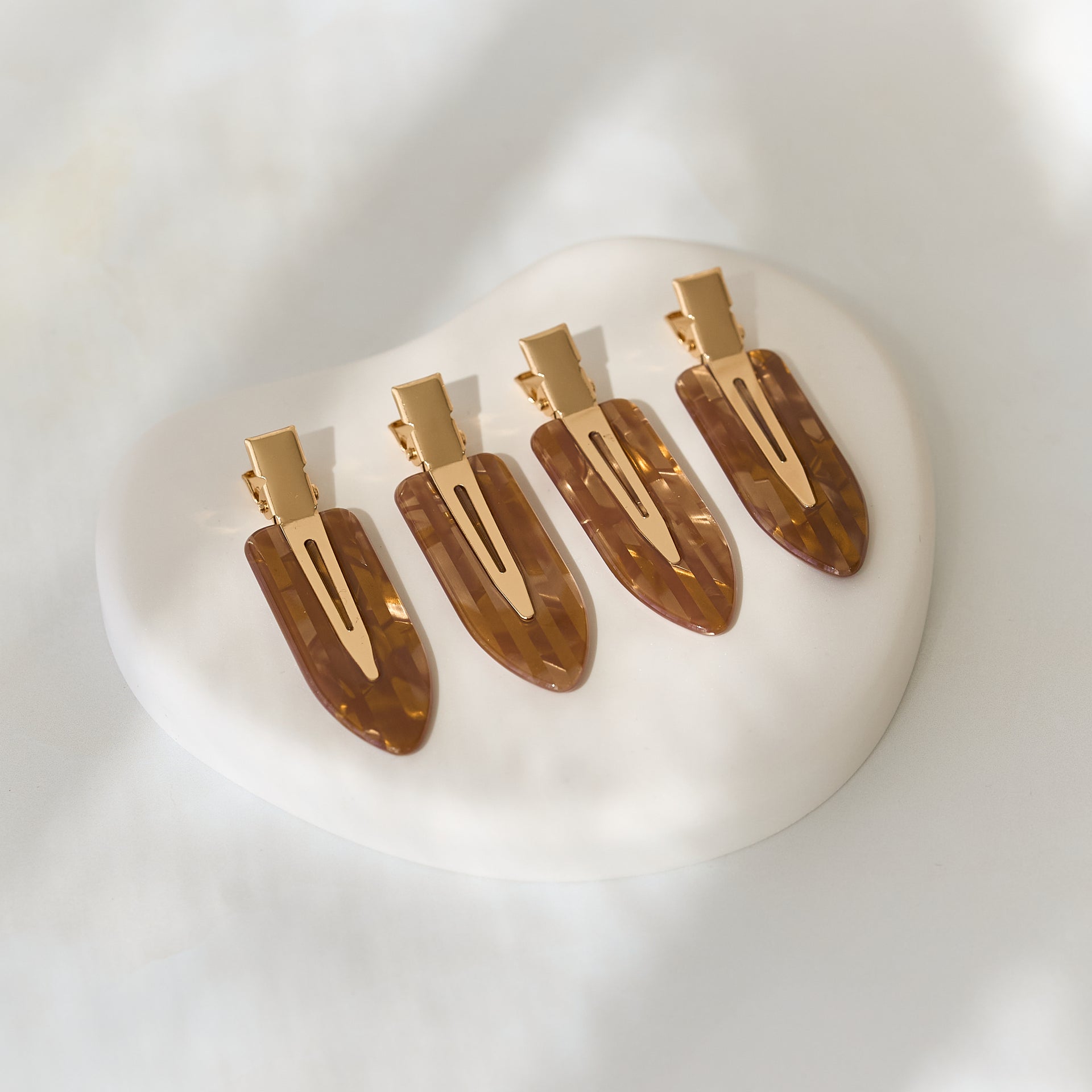 Flat Hair Clips (4 Pack) - Choose Colour