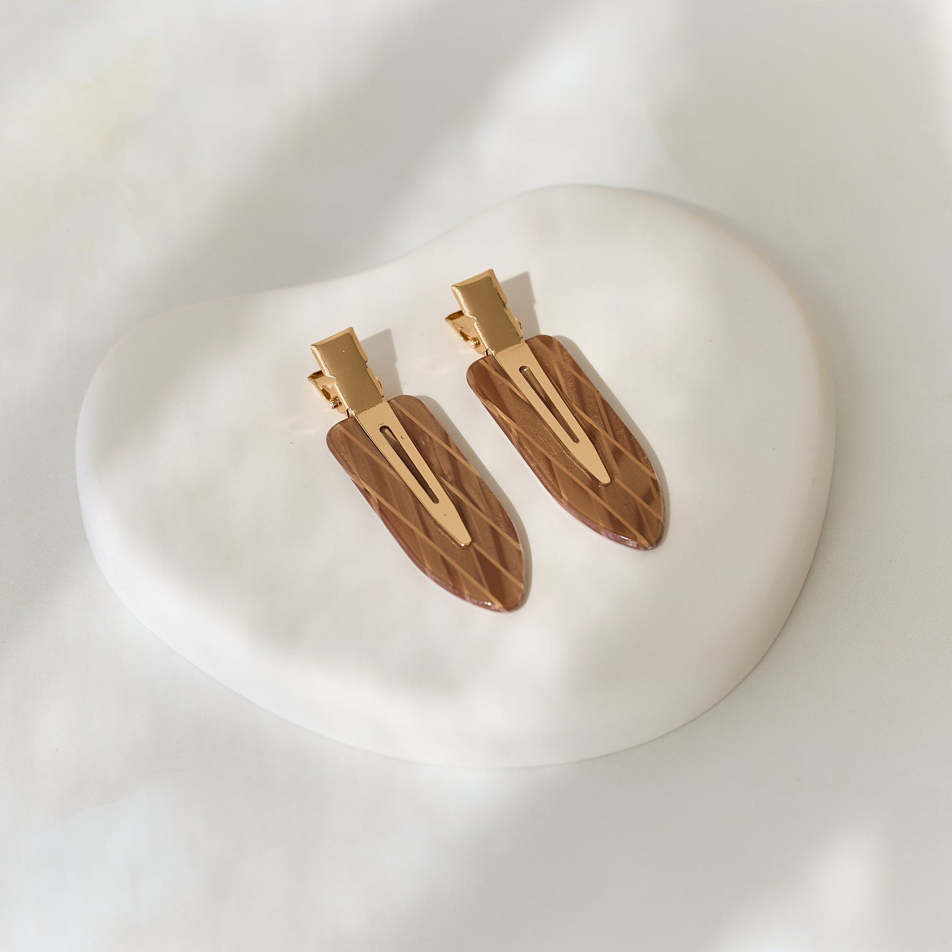 Flat Hair Clips (2 Pack) - Choose Colour