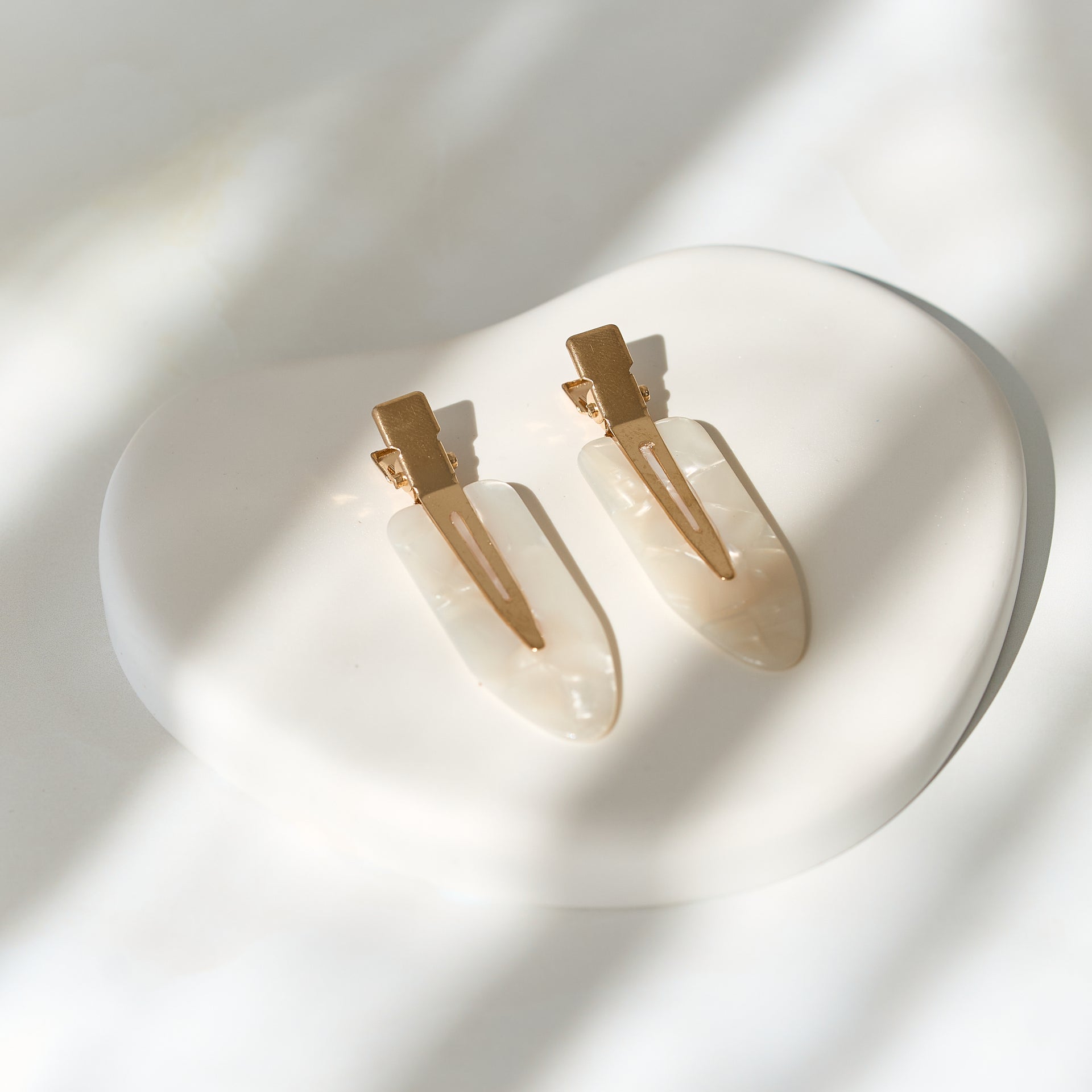 Flat Hair Clips (2 Pack) - Choose Colour