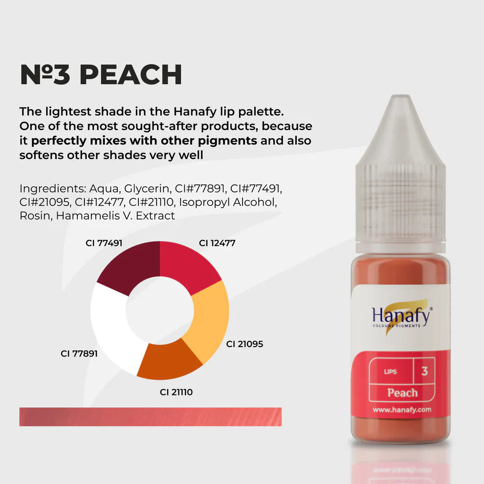 Hanafy - Main Lip Pigment - N3 Peach
