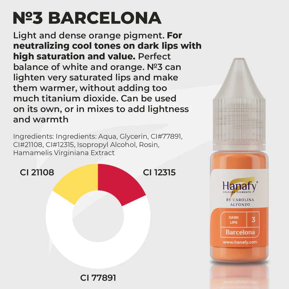 Hanafy - Lip Pigment - Dark Lips - N3 Barcelona