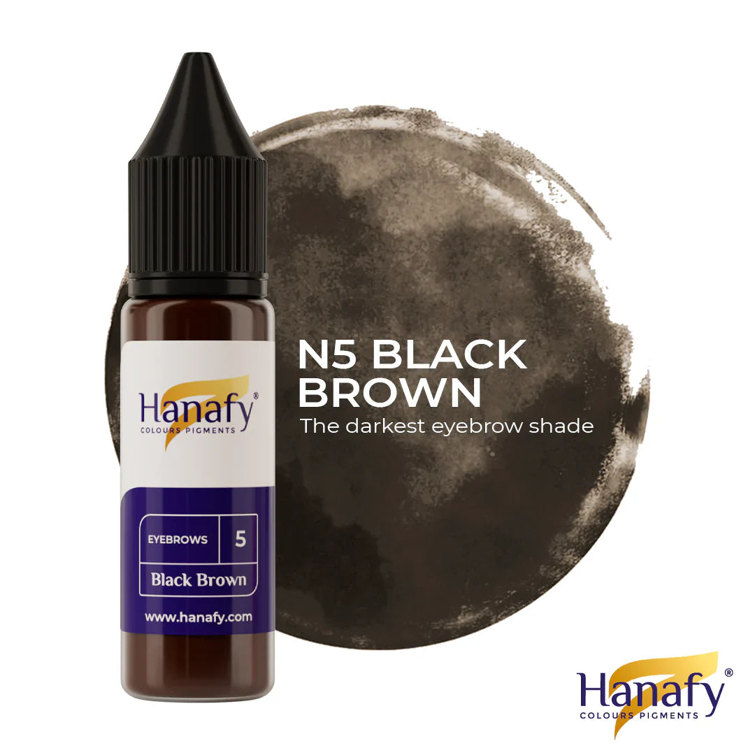 Hanafy - Brow Pigment - N5 Black Brown 15ml