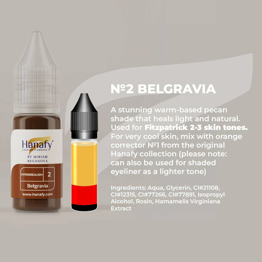 Hanafy - Brow Pigment - HyperRealism - N2 Belgravia