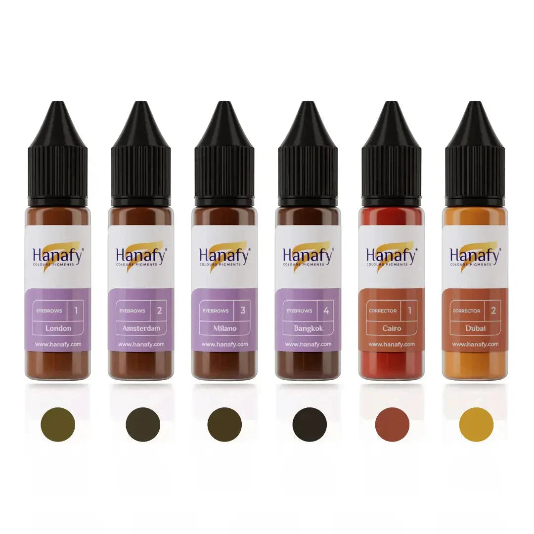 Hanafy - Mineral Brow Set - Full Size (6x15ml)