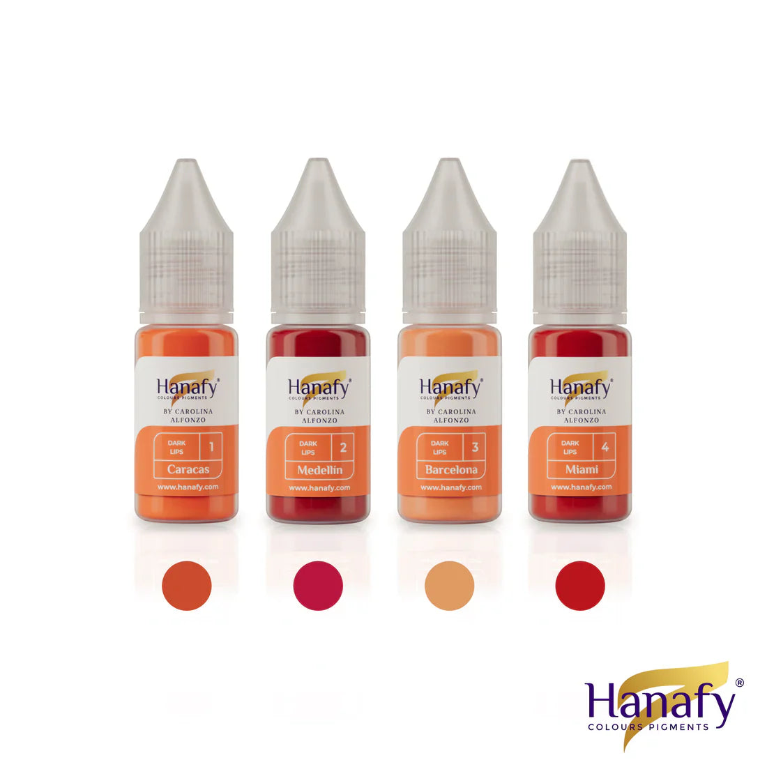 Hanafy - Dark Lips Full Size Set (4x10ml)