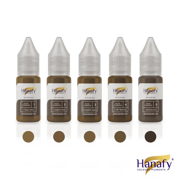 Hanafy - Pulse Pigment - Full Pulse Eyebrow Set By Julie Kim