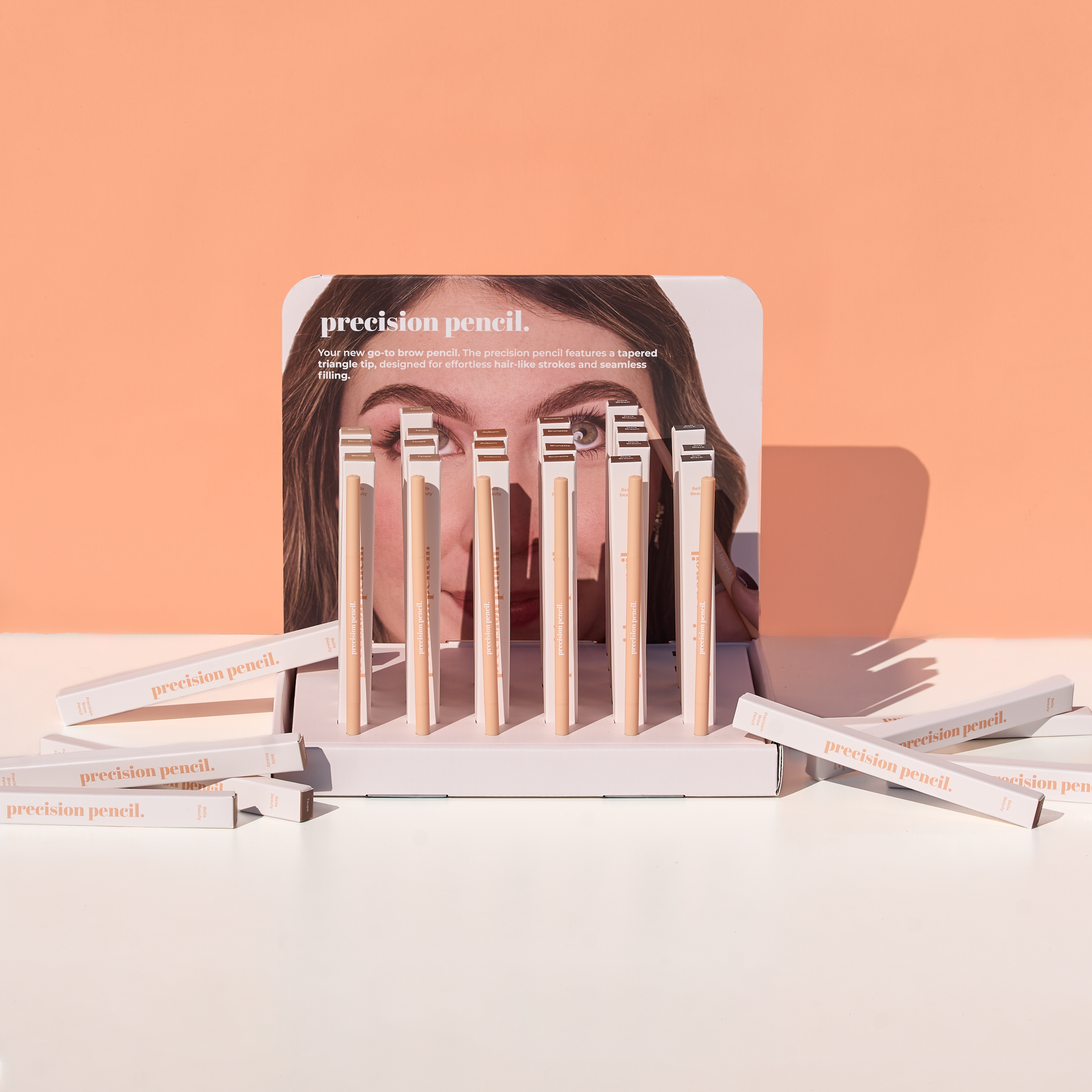 Bella Beauty Pro - Precision Pencil Retail Starter Pack (30 Pencils + Retail Stand)