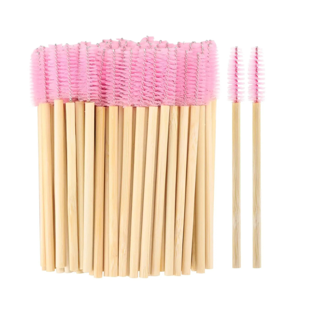 Eco Friendly Bamboo Mascara Wands Pink (50 PACK)