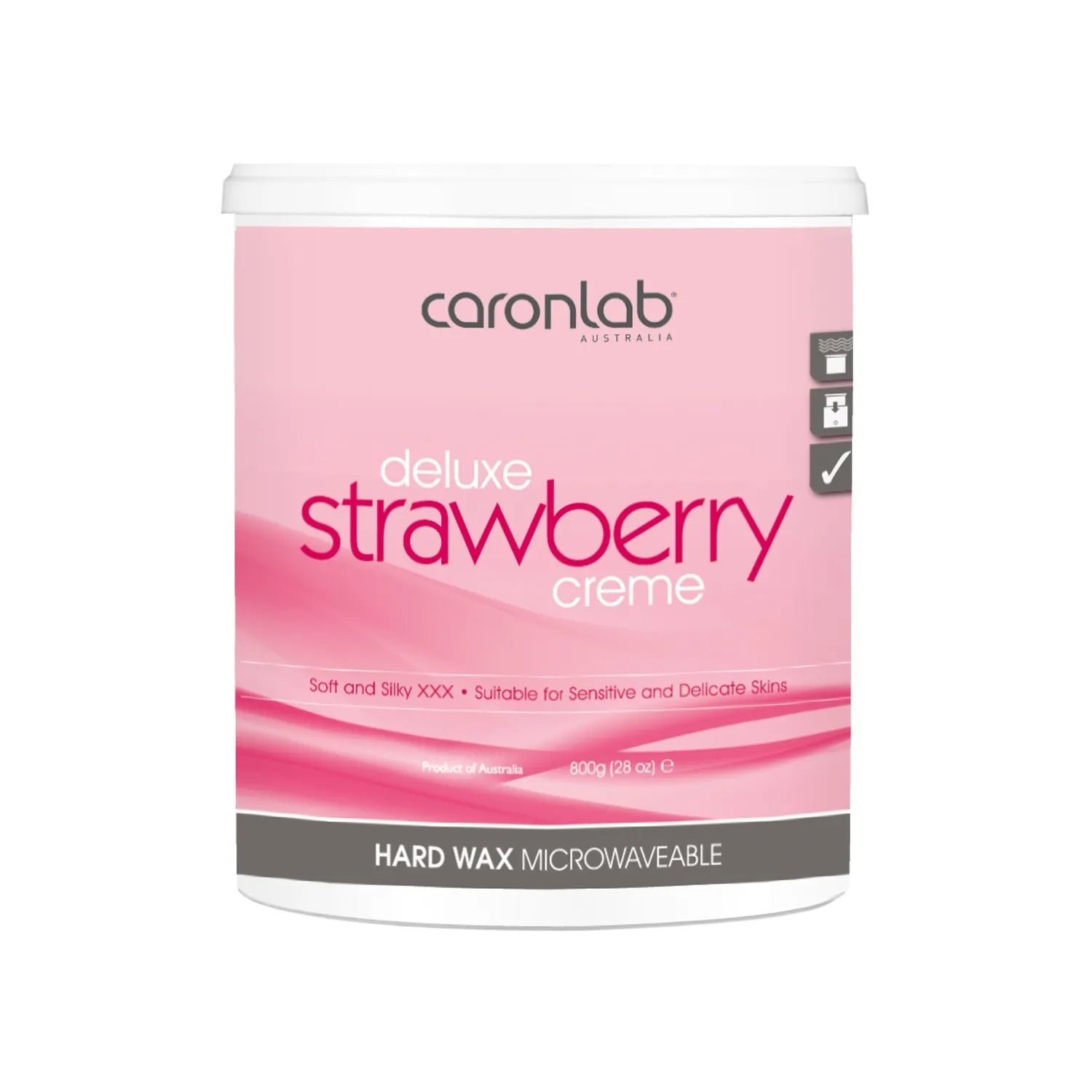 Caronlab - Strawberry Creme Hard Wax - Microwaveable (800g)