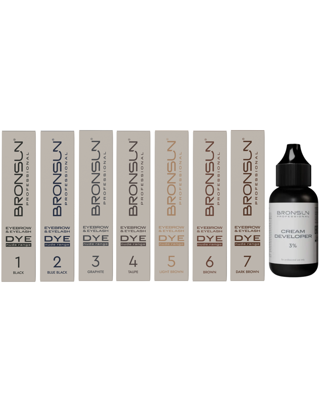 Bronsun - Nude Dye Kit (All 7 Colours + 3% Developer)