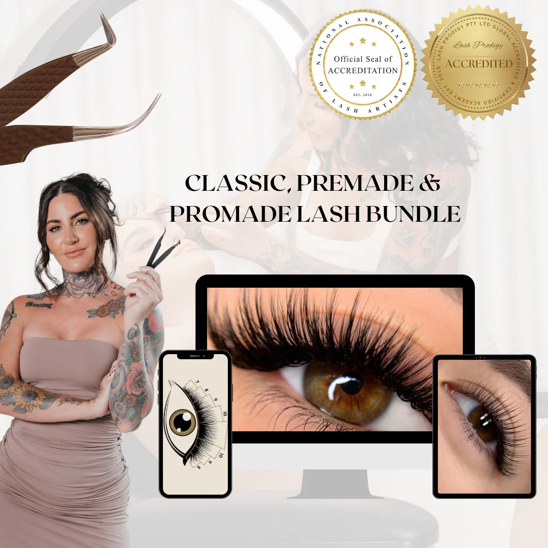 Lash Prodigy - Classic, Premade & Promade Volume Lash Extension Course