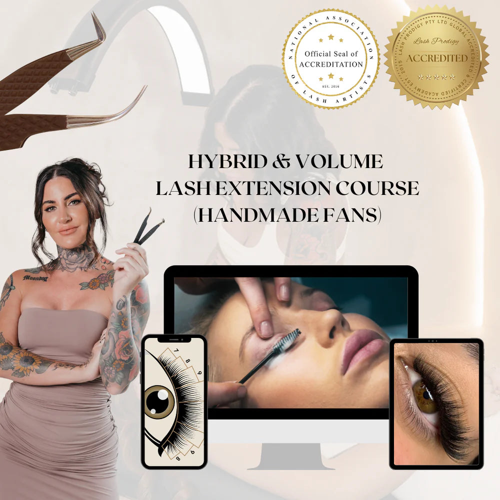 Lash Prodigy - Handmade Hybrid & Russian Volume (3D - 10D) Lash Extension Course