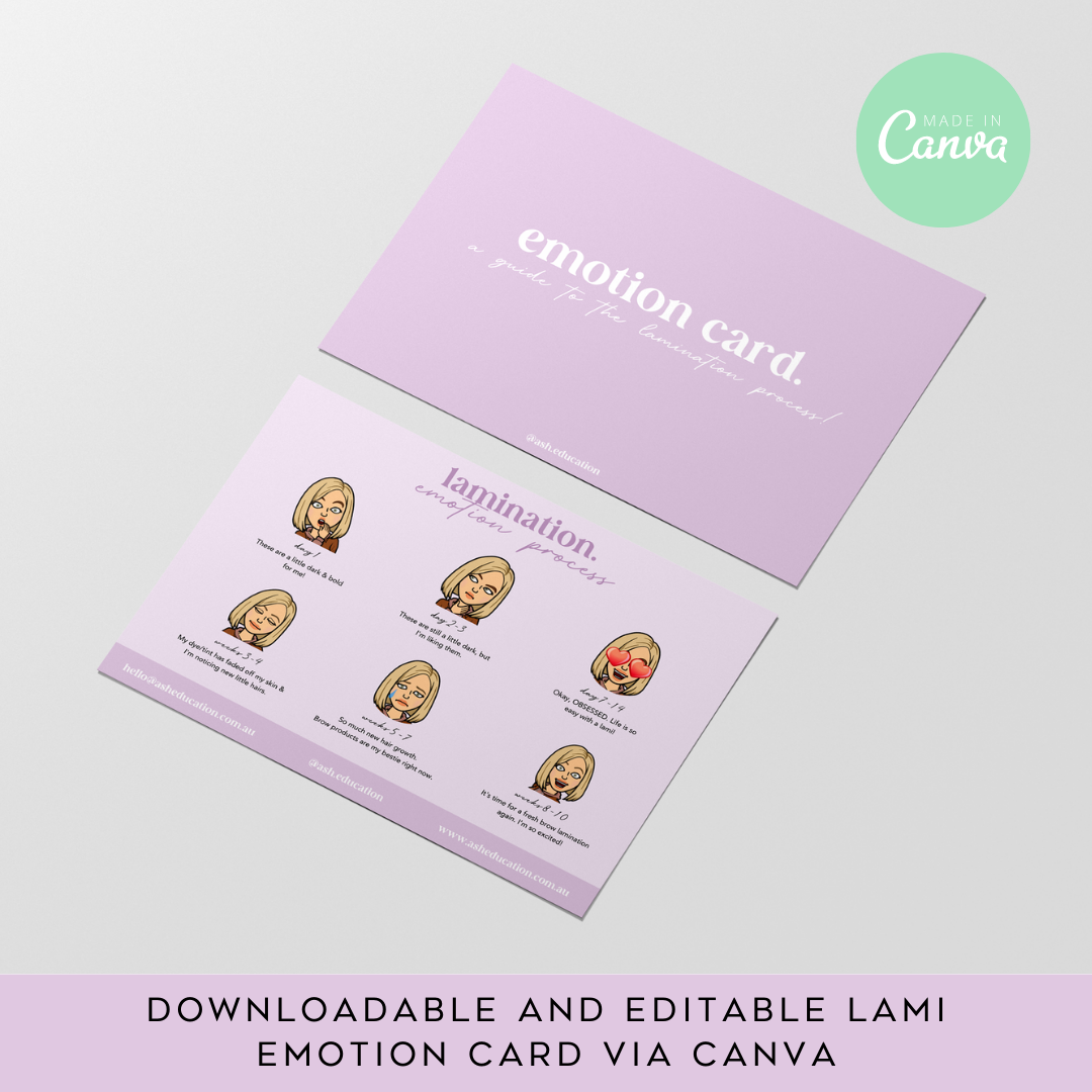 ASH Education - Lamination Emotion Card (Custom Editable Design)