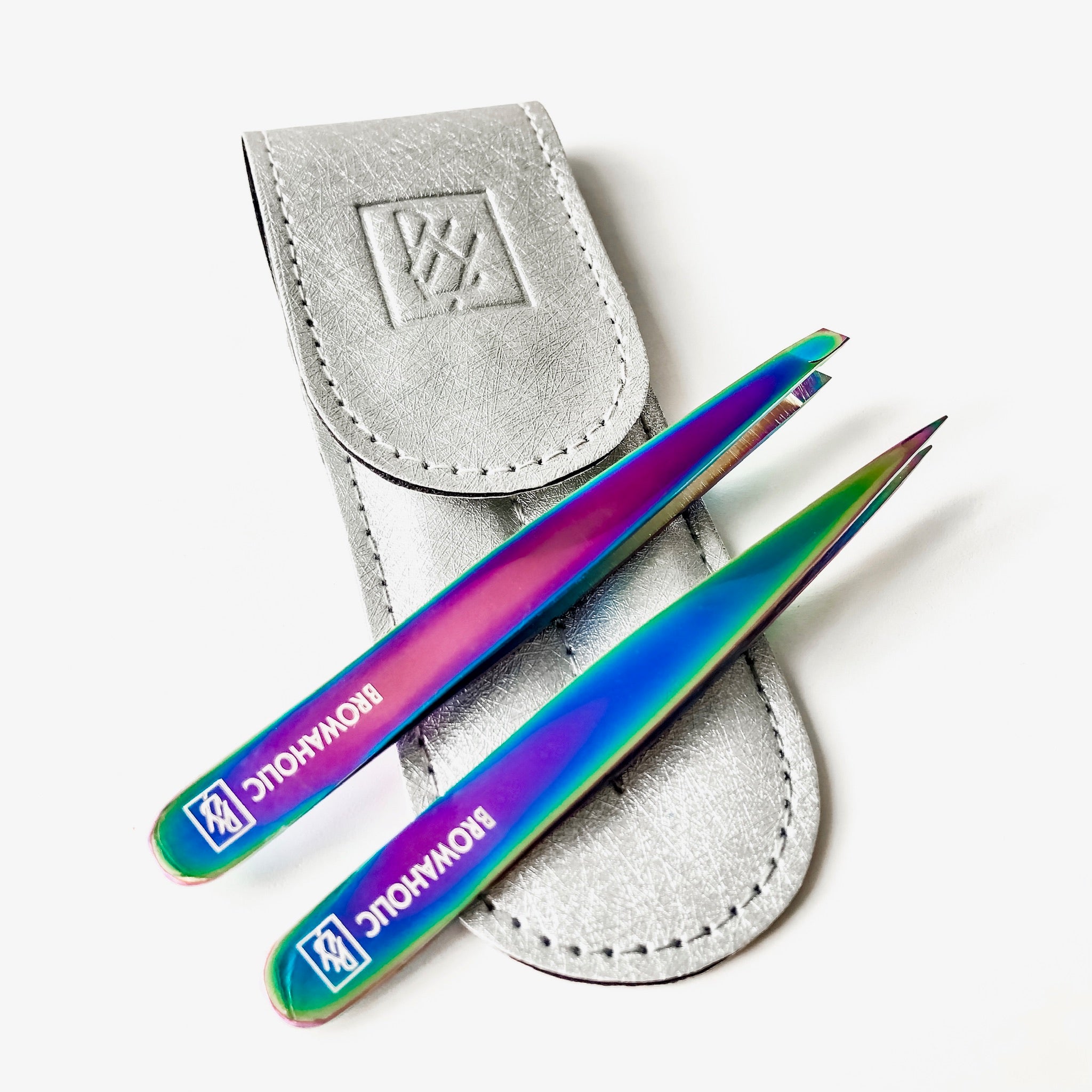 BWH - Pointed and Slanted Tweezer Set w/ Pouch