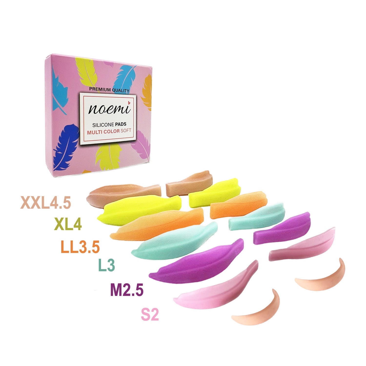 Noemi - Multi Color Soft silicone pads