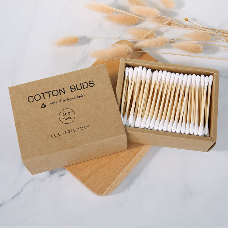 Bamboo Cotton Buds (White)