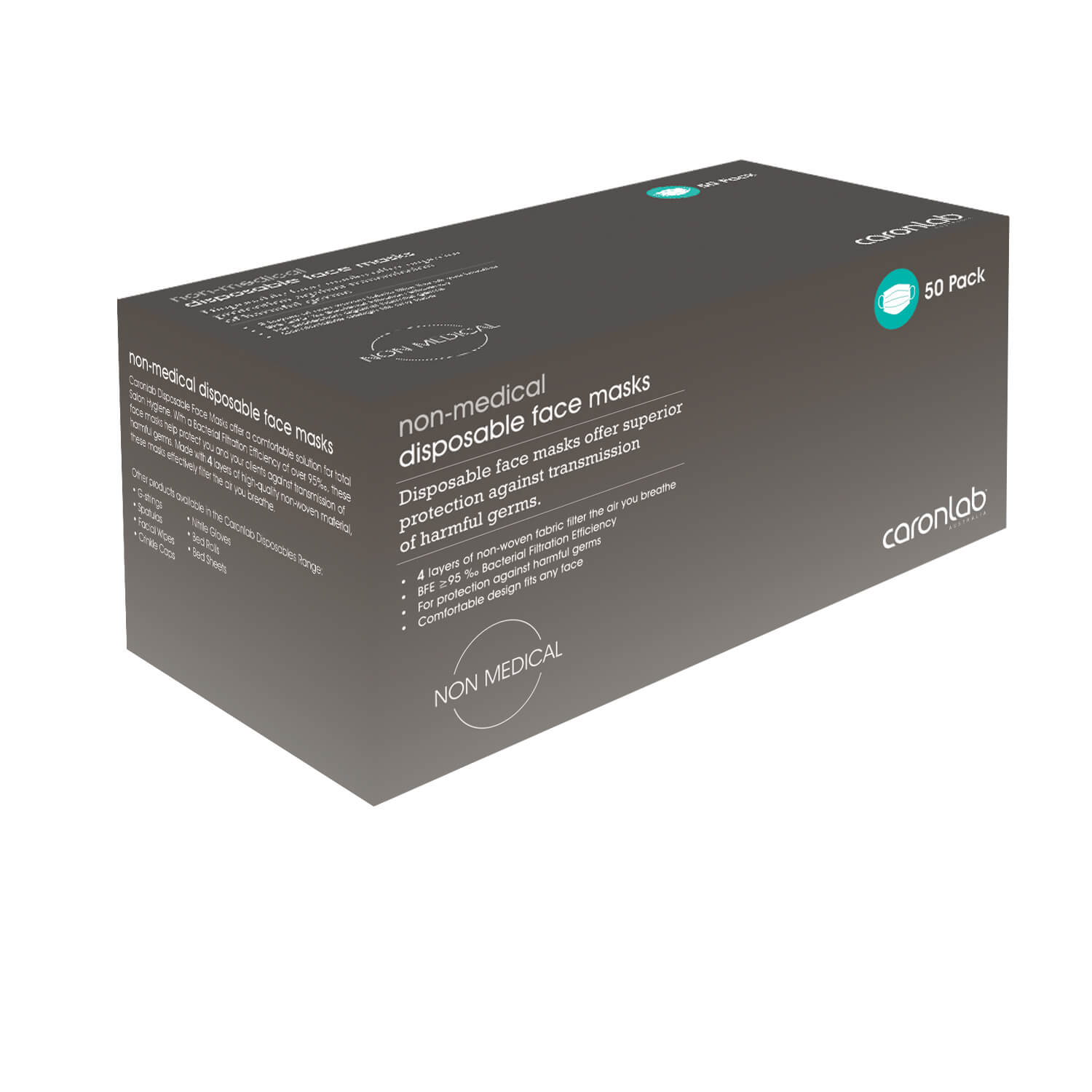 Caronlab - Disposable Face Mask 3PLY (50 pack)