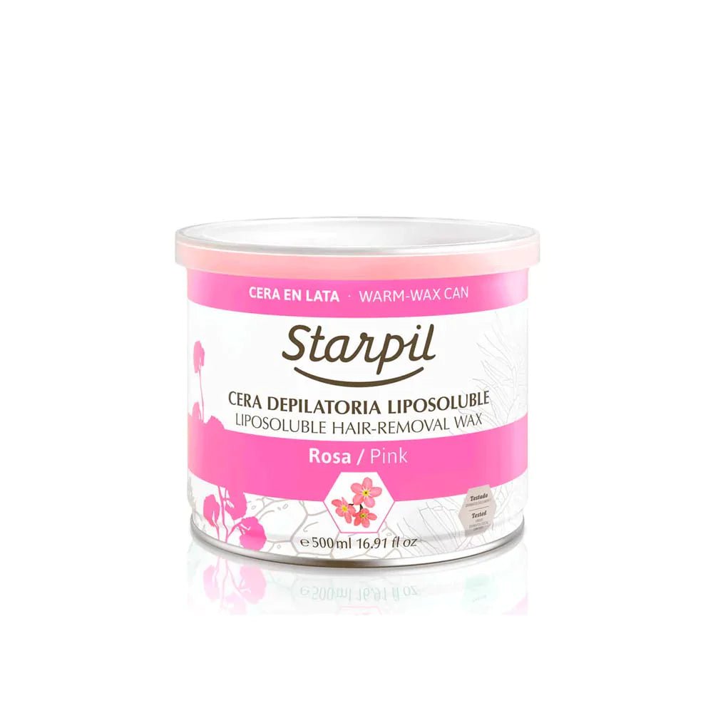 Starpil - Creamy Pink Soft Strip Wax Can